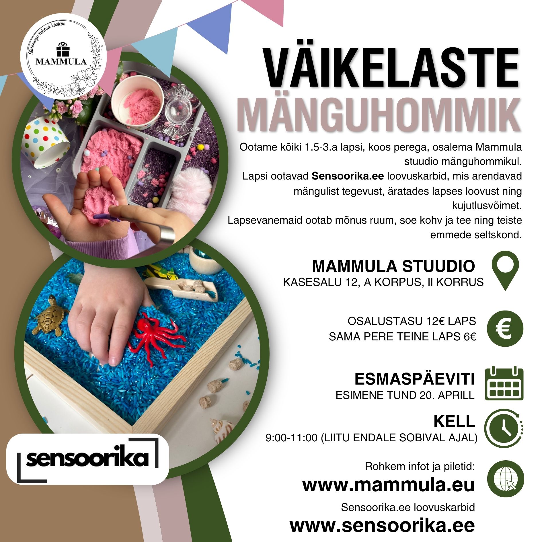 Väikelaste mänguhommik 20.aprill